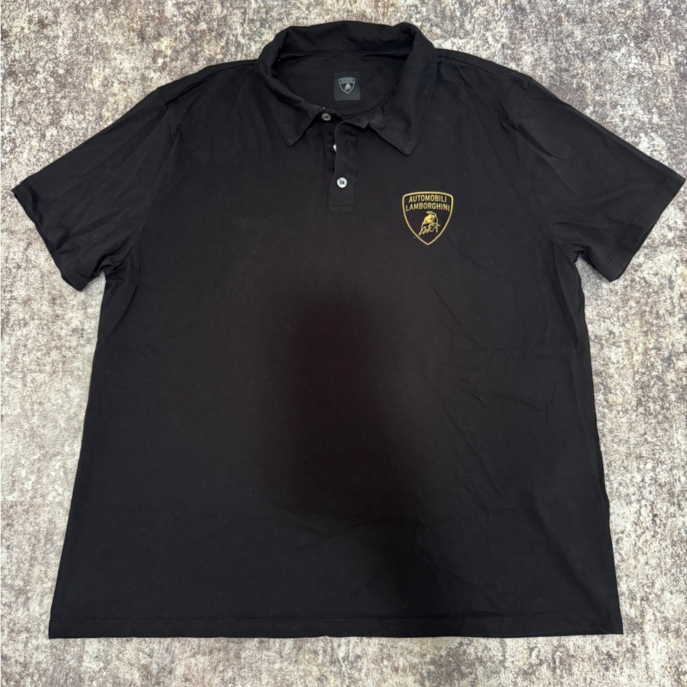 Lamborghini Men's Black Polo Shirt